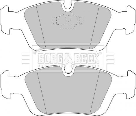 BORG & BECK Bremžu uzliku kompl., Disku bremzes BBP1399